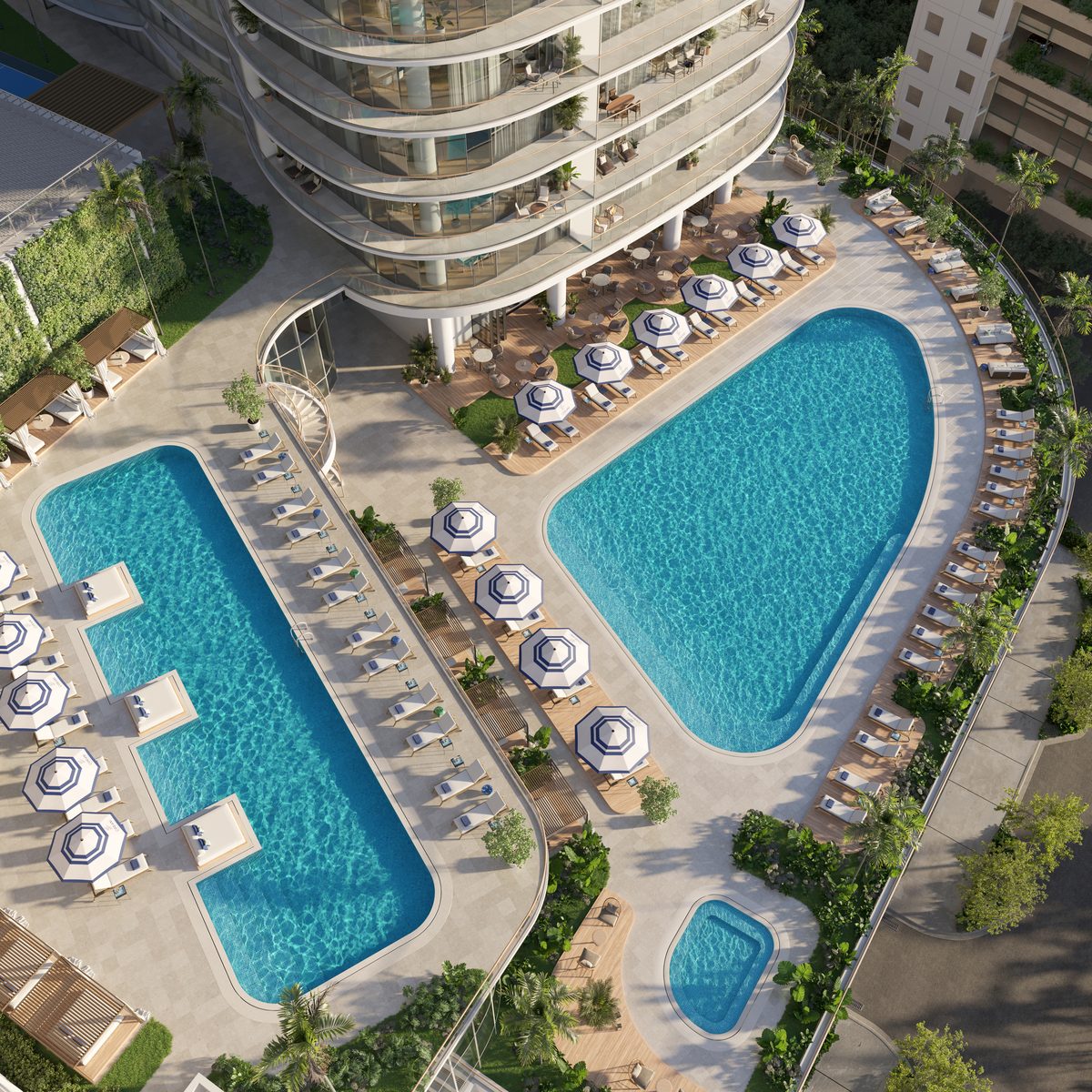 Aerial Pool View